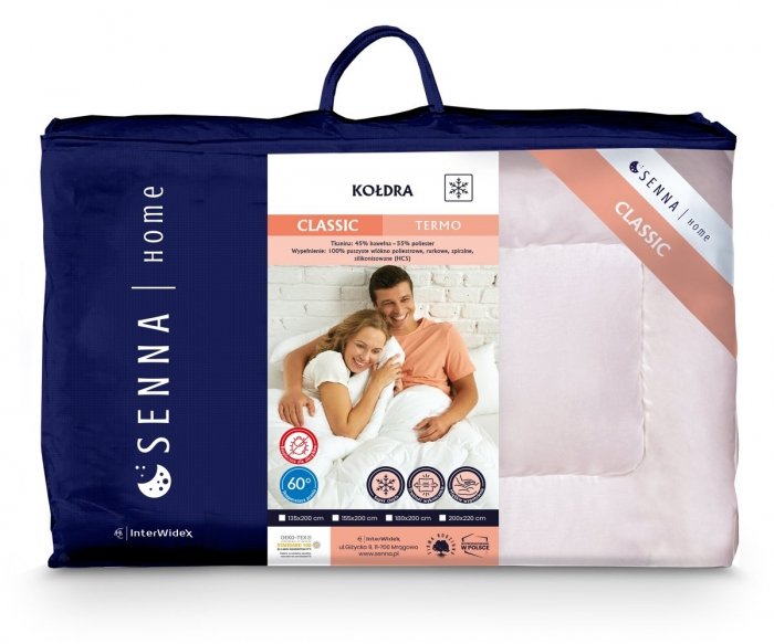 Kołdra CLASSIC TERMO Inter-Widex 220x200 wz. różowy