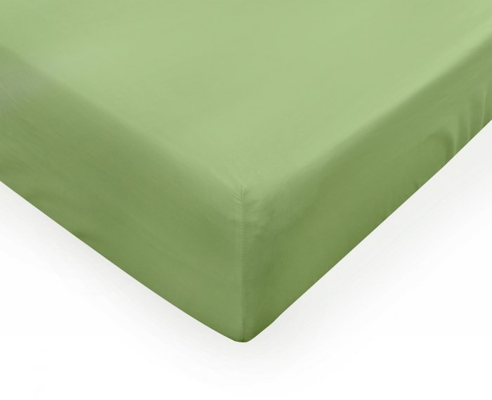 Prześcieradło PREMIUM jersey z lycrą na wysoki materac 120x200 z gumką wz. 52A jasna zieleń