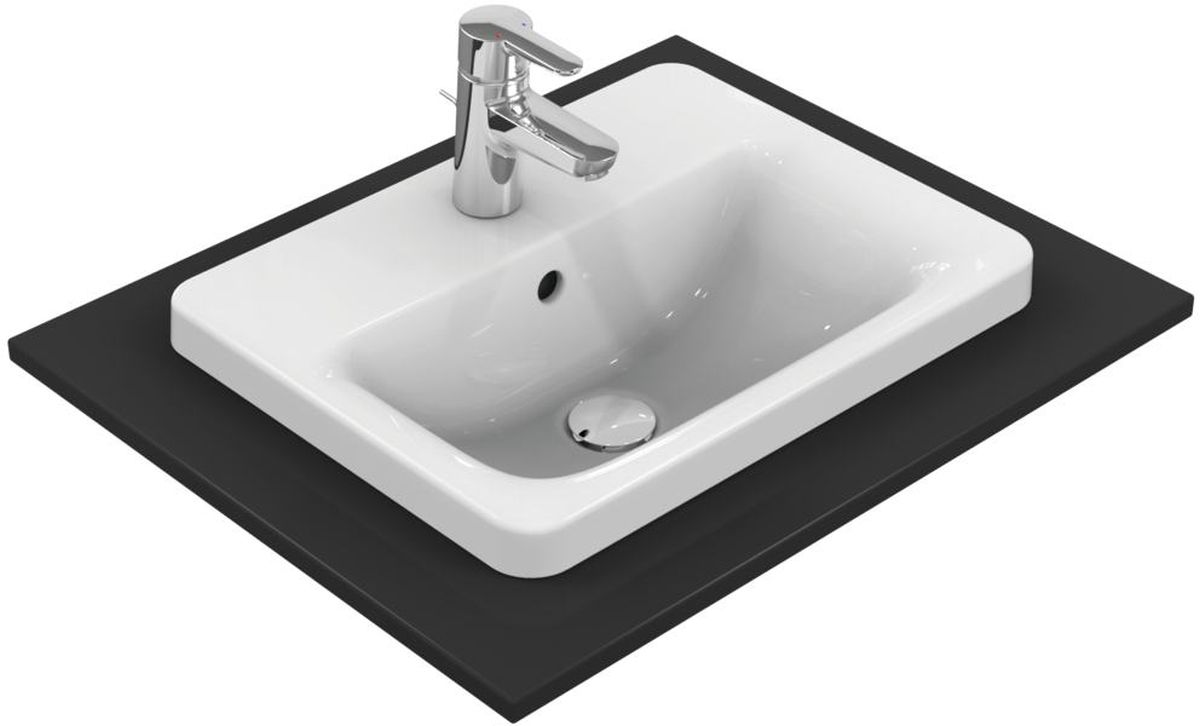 Darmowa Dostawa - Umywalka 50x39 cm prostokątna wpuszczana biała Ideal Standard Connect E504301