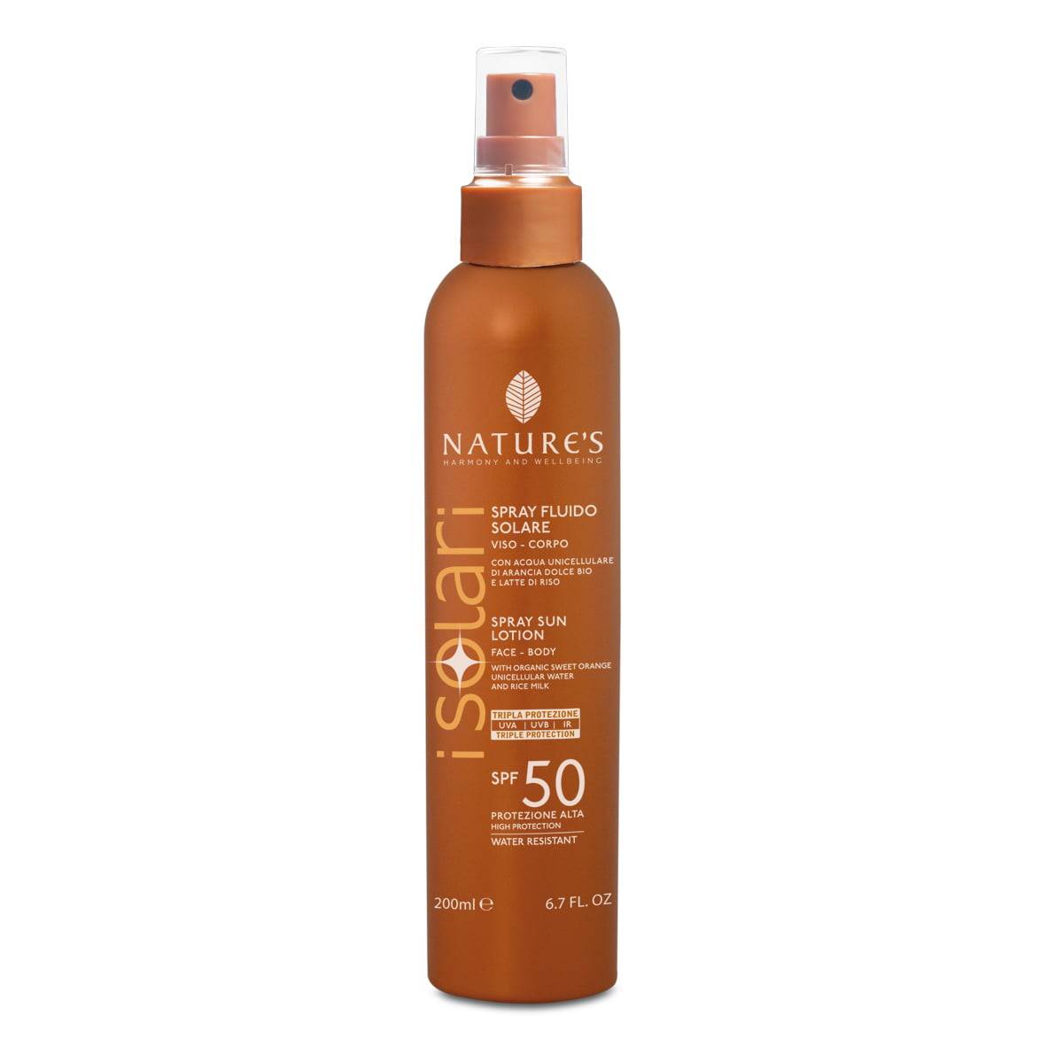 Isolari Przeciwsłoneczny Lotion SPF 50 z organiczną wodą z wakuoli, 200ml