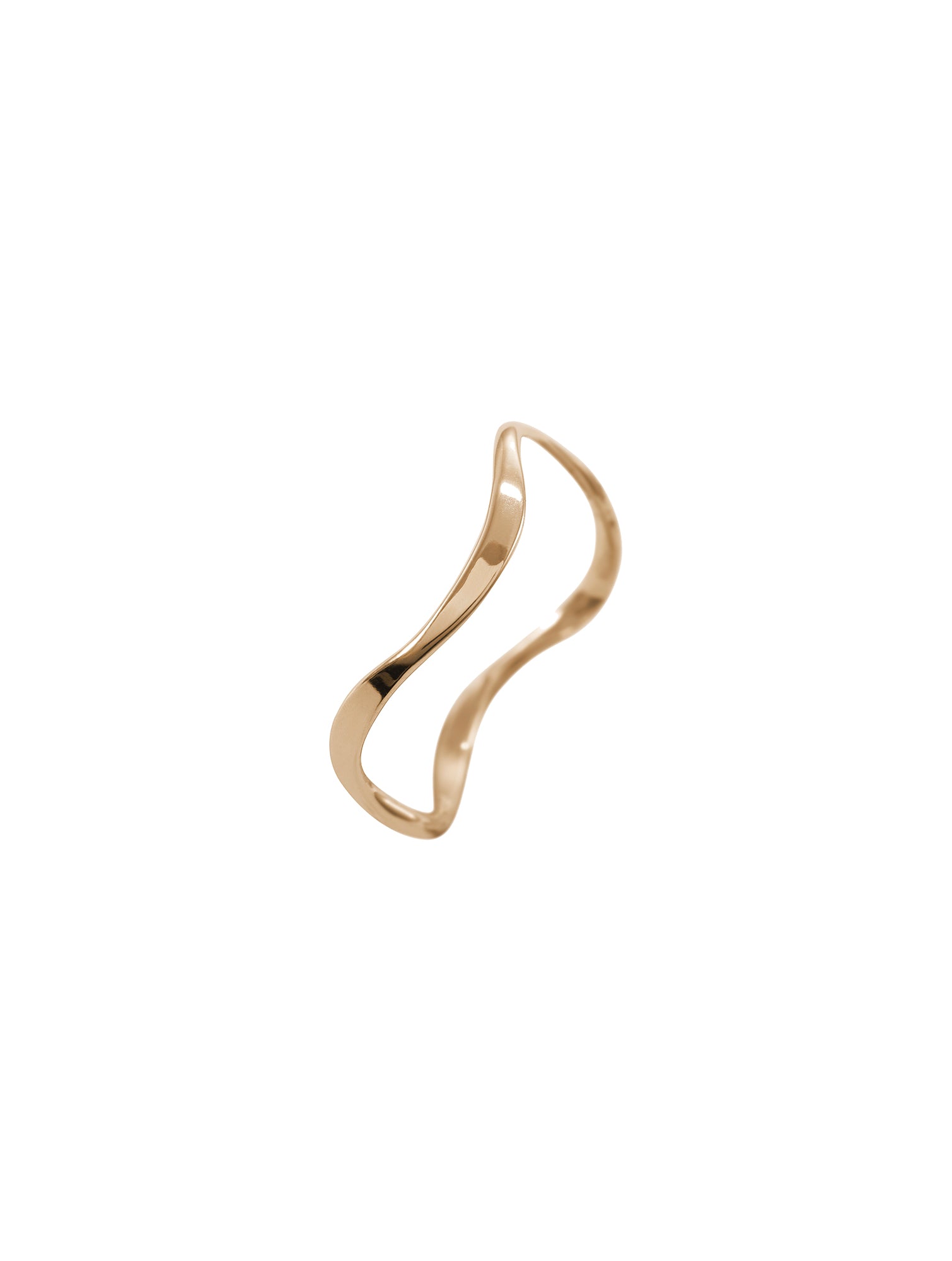 Anello Ring N°1 - cienka obrączka o nieregularnym, falistym kształcie, 16