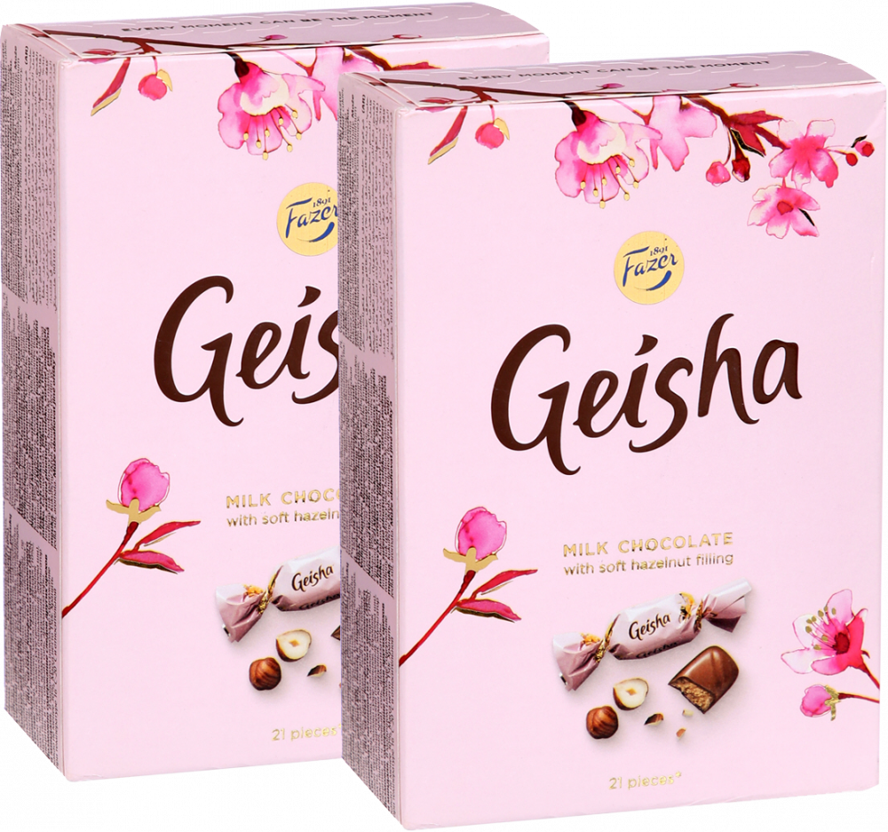 2x Cukierki Fazer Geisha, orzechowo-nugatowy, 150g