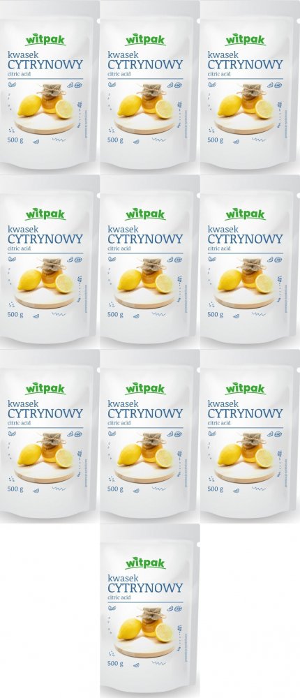 10x Kwasek cytrynowy Witpak, 500g