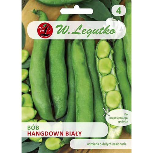 1 szt, Bab fehér Hangdown - Magok: Mod de ambalare: 50 g