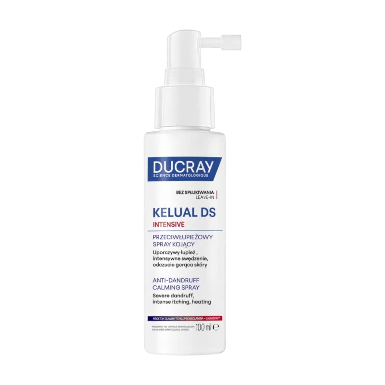 Ducray kelual ds intensive - kojący spray przeciwłupieżowy, 100 ml