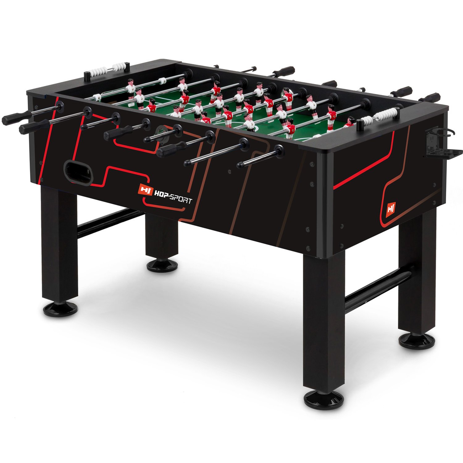 Tischkicker Evolution Schwarz/Rot