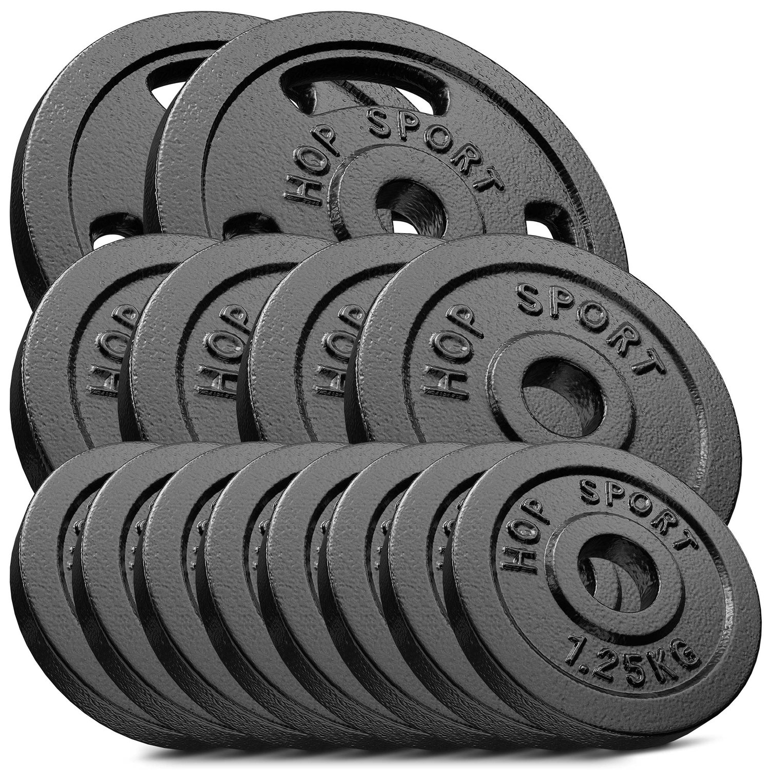 Sada litinových kotoučů 30kg (2x5, 4x2.5, 8x1.25)