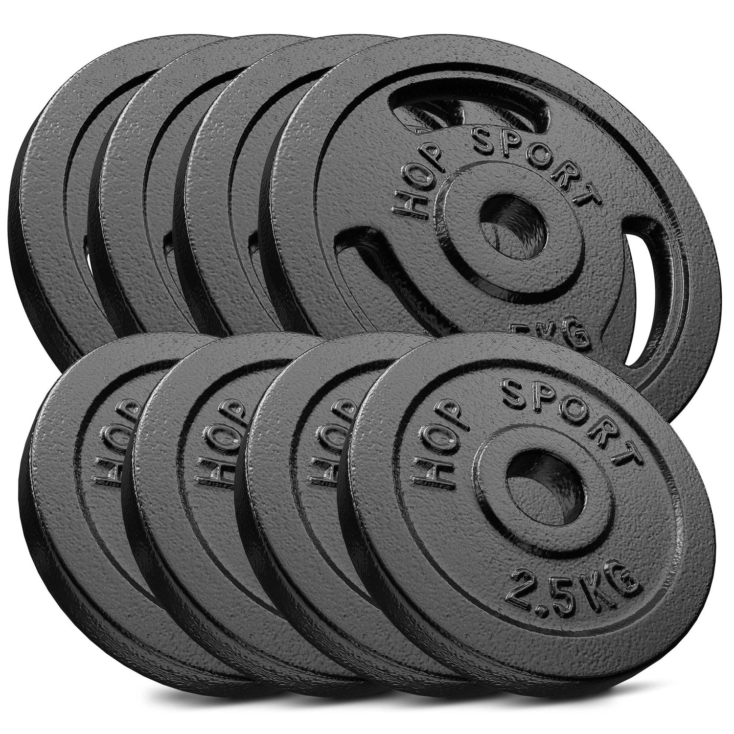 Sada liatinových kotúčov 30kg (4x5, 4x2.5)