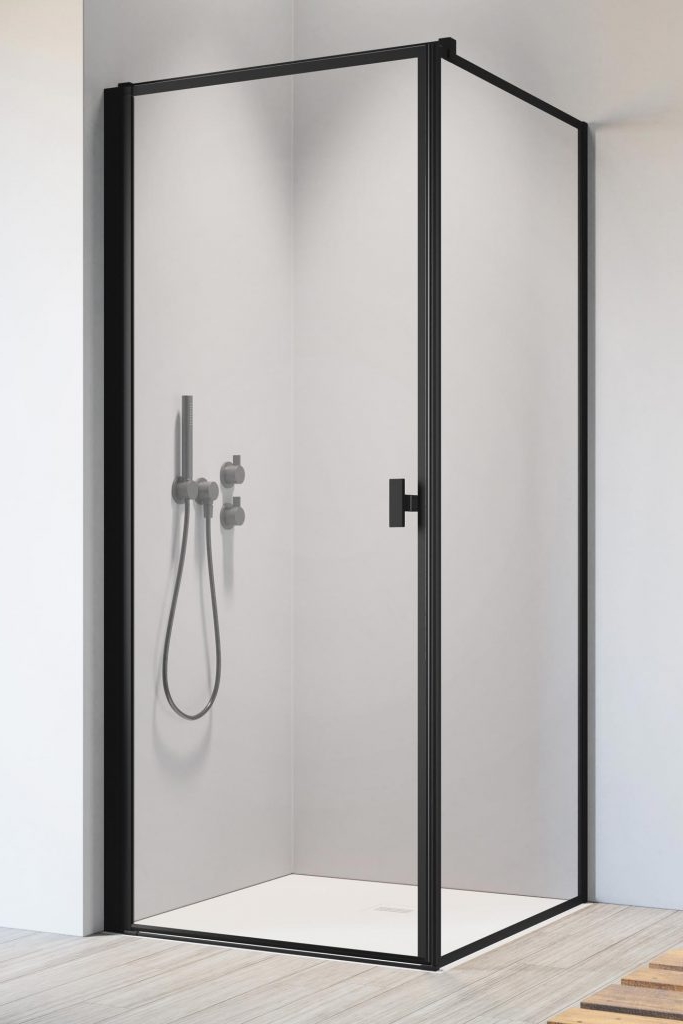 Radaway Nes Black KDJ I Frame drzwi prysznicowe 100 cm lewe czarny mat/szkło Frame 10022100-54-56L