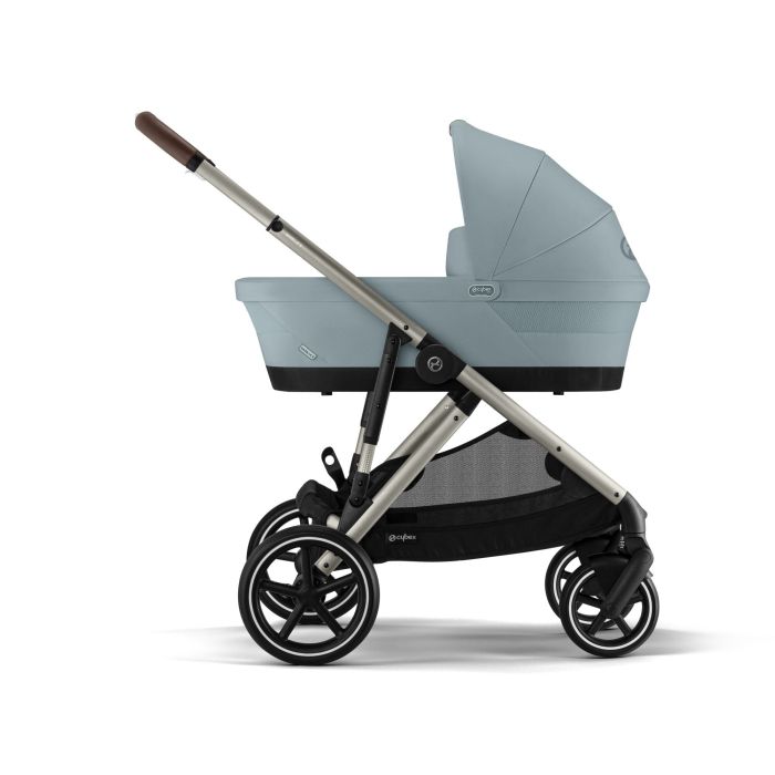 Cybex Gazelle S - wózek głęboko-spacerowy-Sky Blue (Taupe Frame)