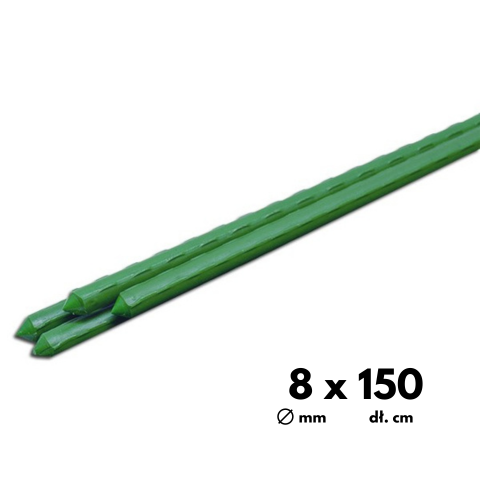 Tyczka do roślin podpora palik statyw do pomidorów 0,8 cm x 150 cm