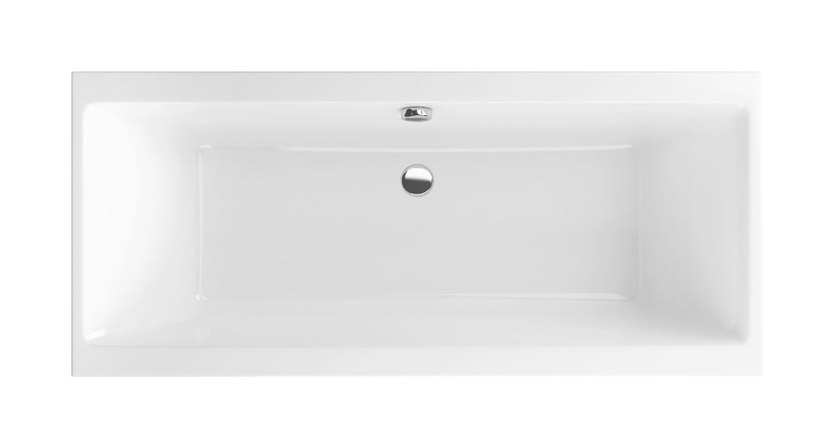 Darmowa Dostawa - Wanna prostokątna 170x75.5 cm biała Excellent Pryzmat WAEXPRY17WHS
