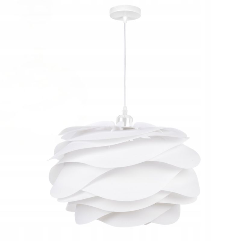 Nowoczesna lampa sufitowa LEDLUX wisząca żyrandol biała E27 róża 1 szt.