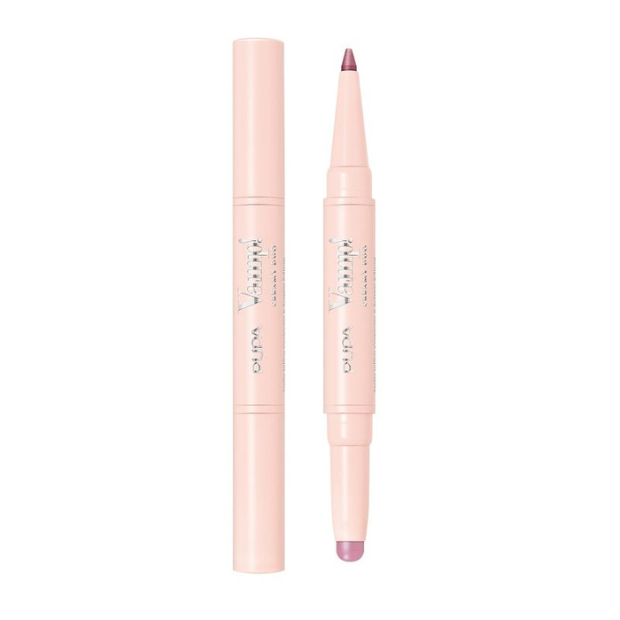 PUPA Milano Vamp! Creamy Duo Pomadka i konturówka do ust - 018 Mauve Rose, 1 g