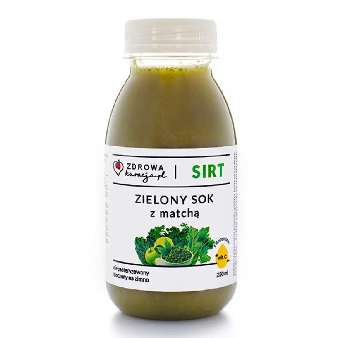 Zielony sok SIRT z matchą 250 ml