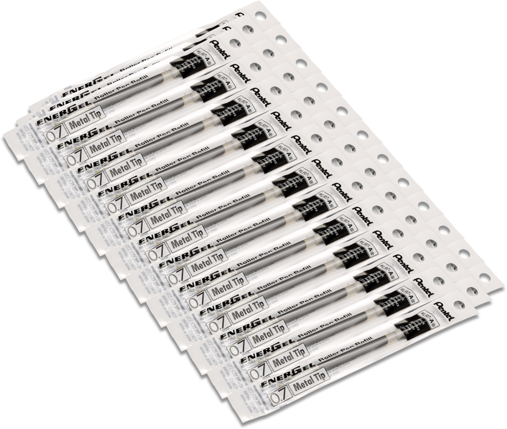 36x Wkład wymienny Pentel EnerGel LR7, 0.7mm czarny