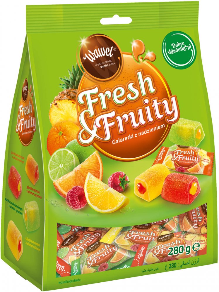 Galaretki Wawel Fresh&Fruity, 245g