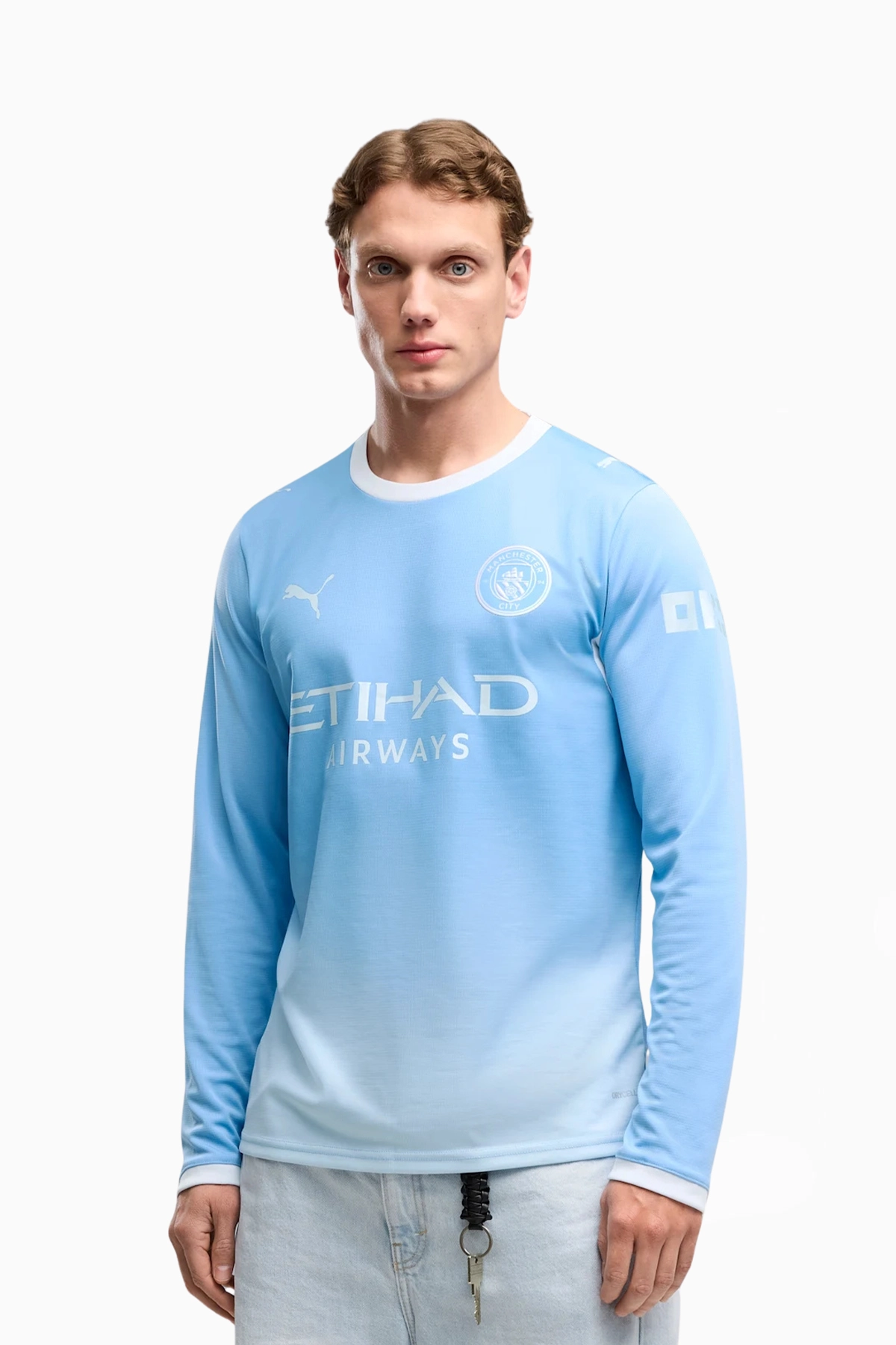 Koszulka z długim rękawem Puma Manchester City 26/27 Domowa Replica - Błękitny