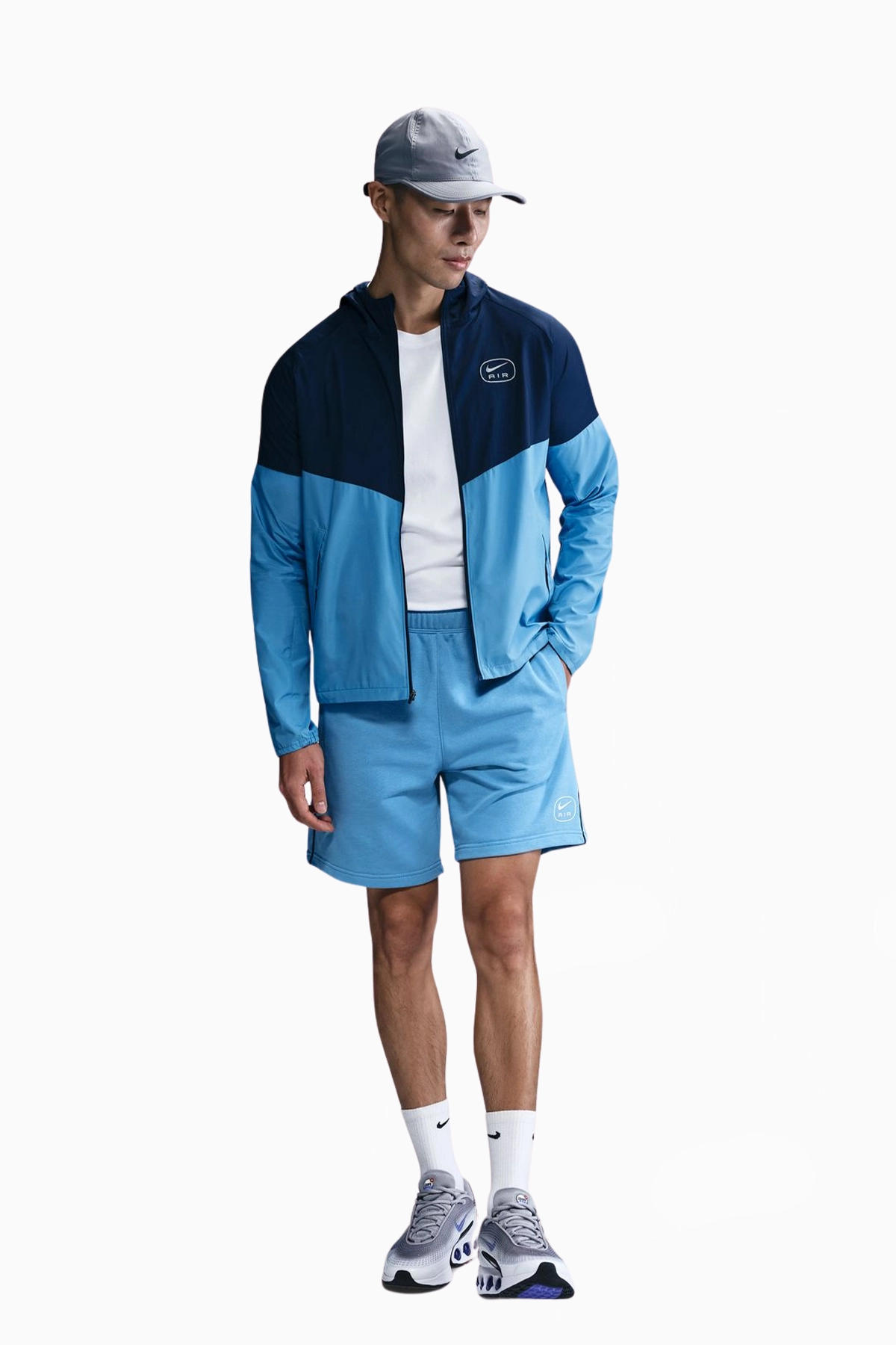 Spodenki Nike Air French Terry - Niebieski