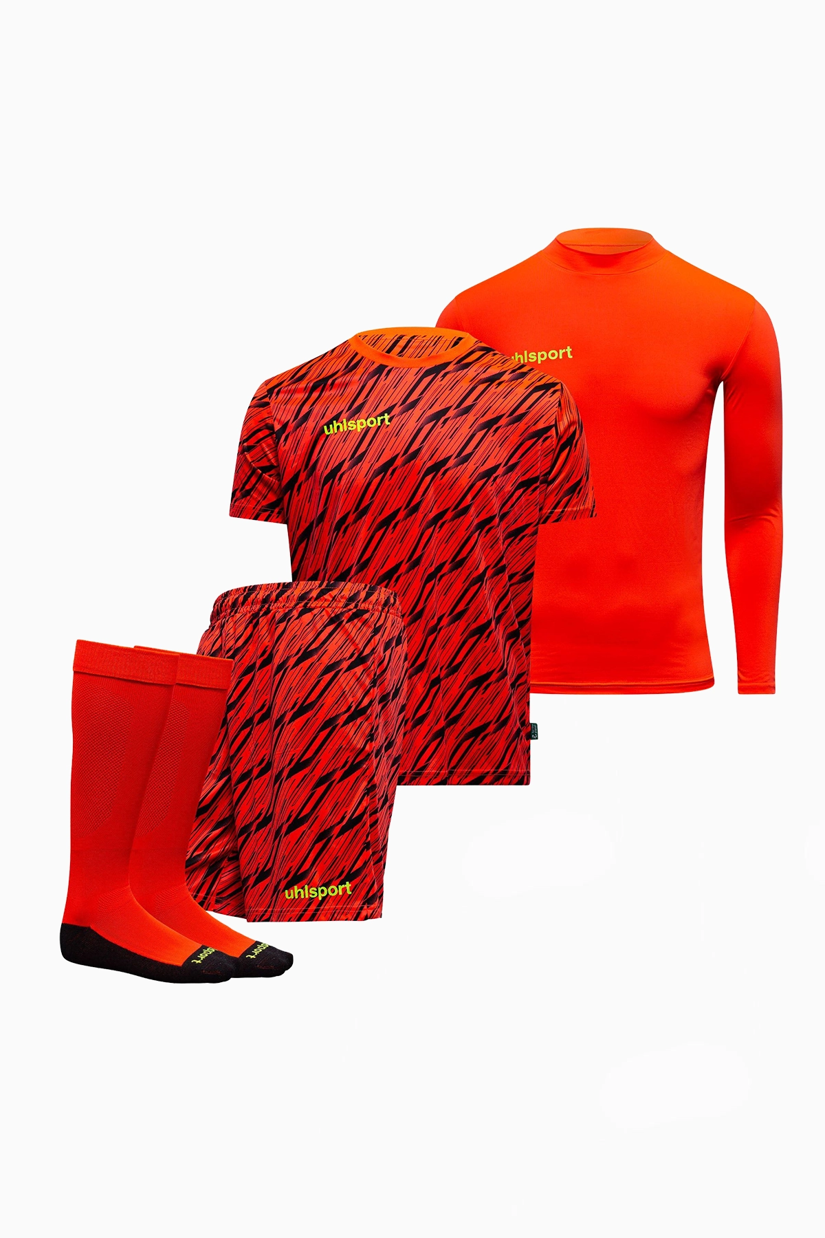 Komplet Uhlsport Progressive Goalkeeper - Czerwony
