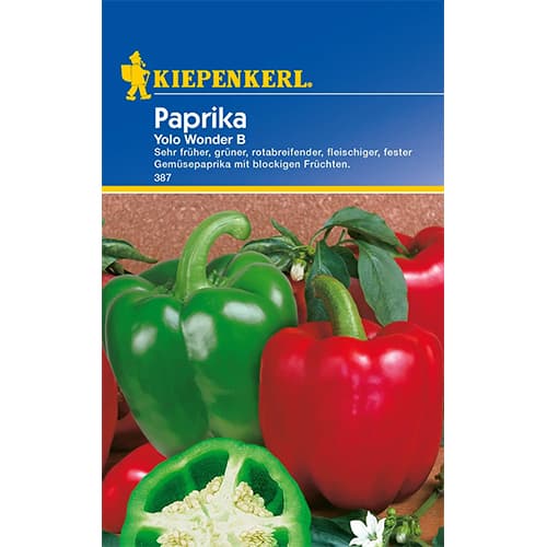 1 ob, Sladká paprika Yolo Wonder - : Monžstvo balíkov: 1 ob