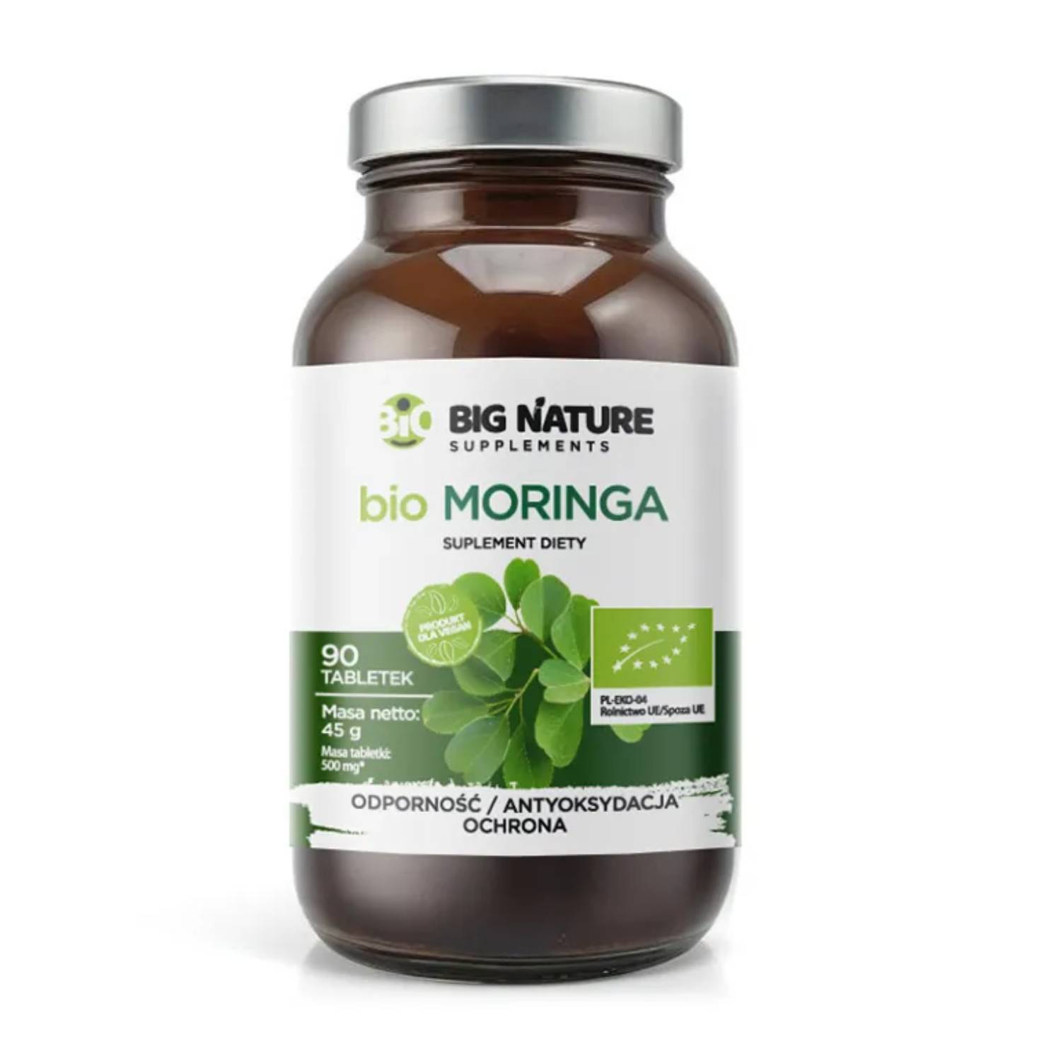 Big nature bio moringa, 90 tabletek