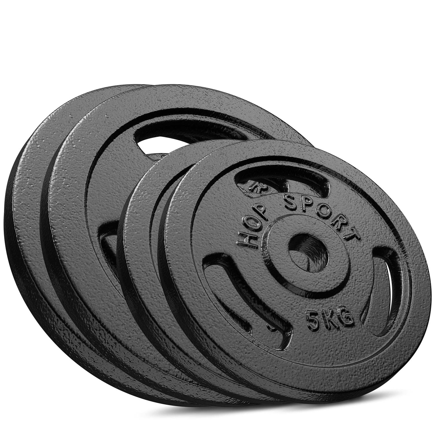 Ensemble de disques de poids en fonte 30kg 2 x 5 kg; 2 x 10 kg