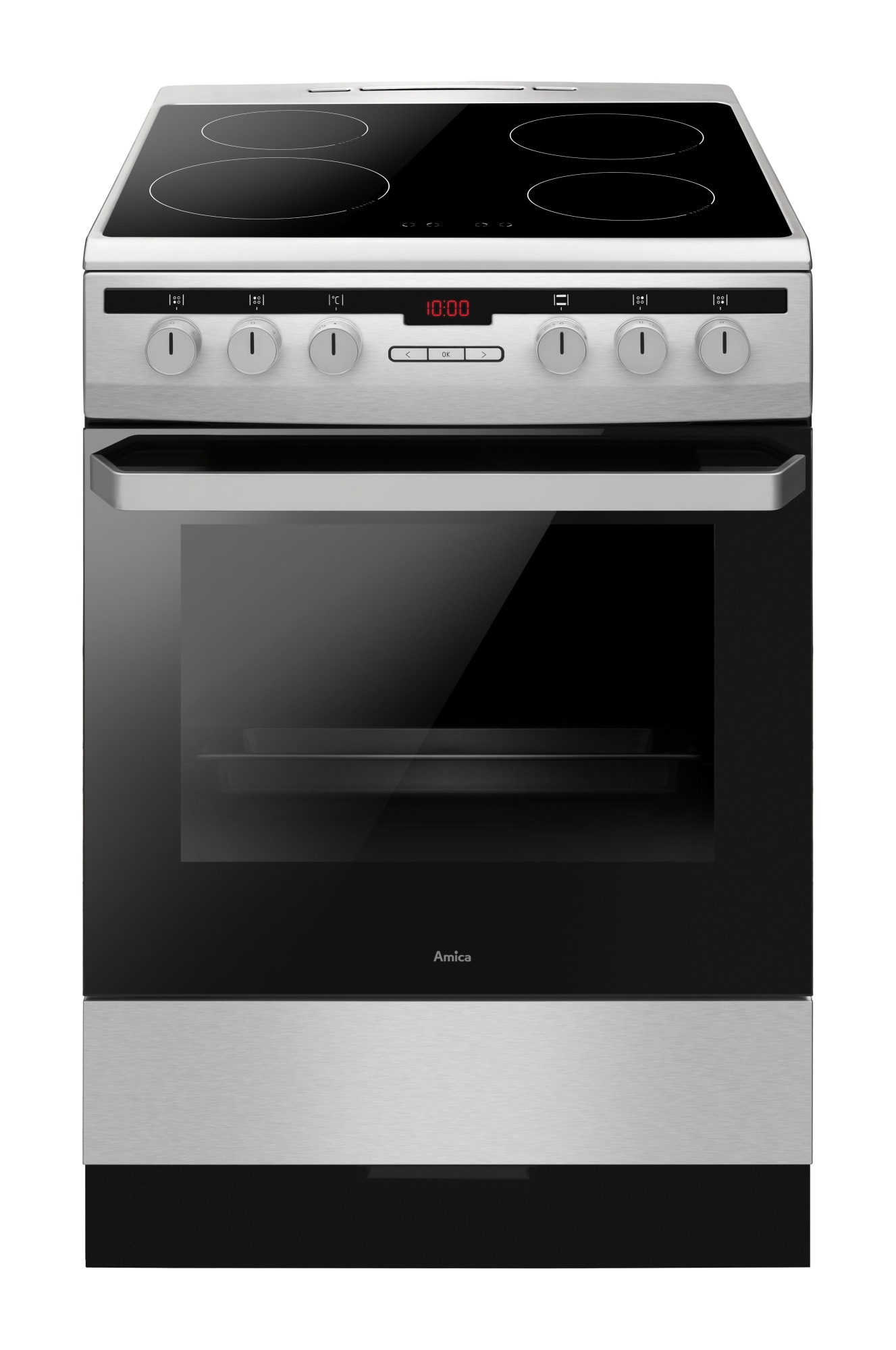 Kuchnia indukcyjna Amica 6118IE3.489HTaDp(Xx) PIZZA 60 cm Srebrny