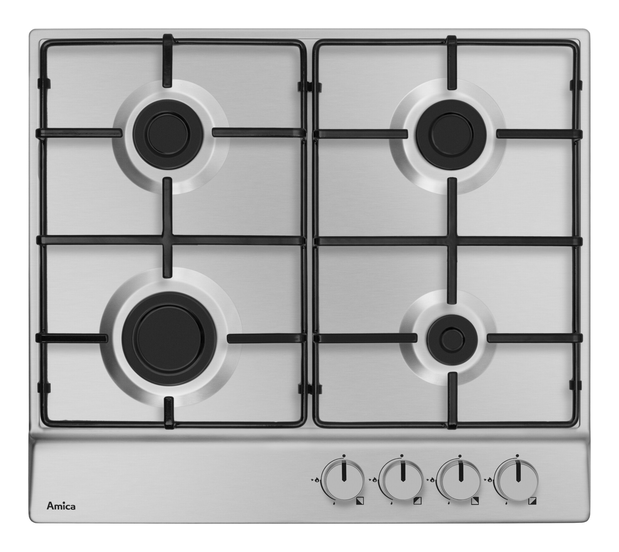Płyta gazowa Amica PGA6110BpR Inox do zabudowy