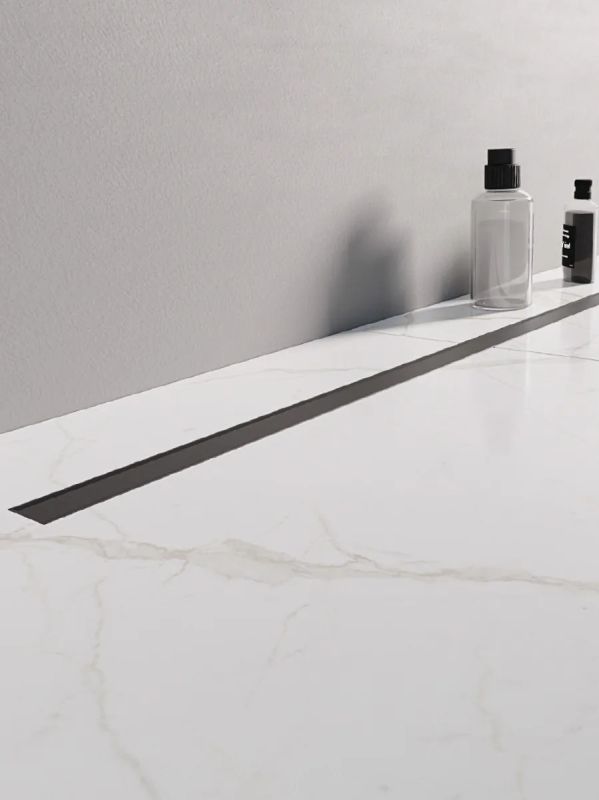 New Trendy Visio Slim Black odpływ liniowy 90 cm czarny OL-0079