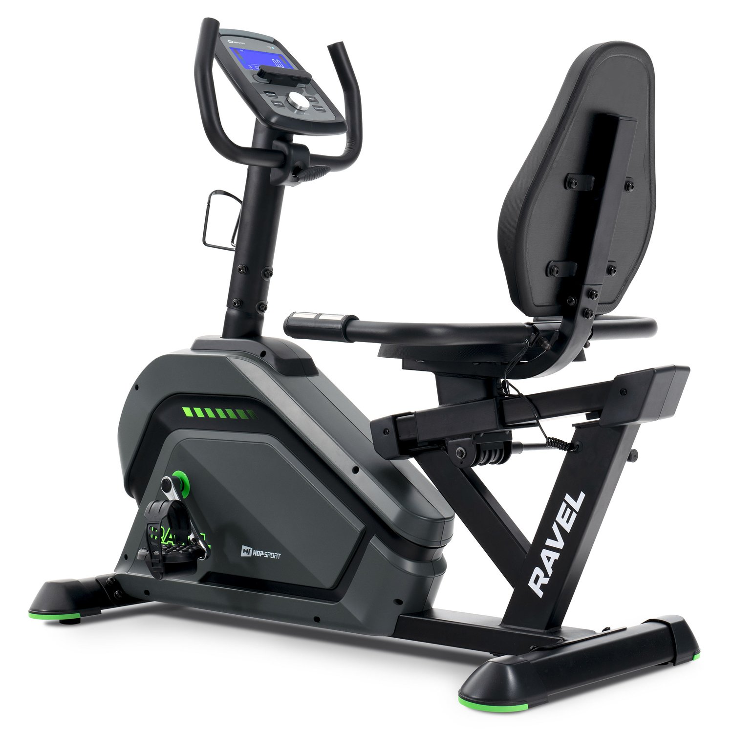 Rower leżący elektryczno-magnetyczny HS-120L Ravel szary