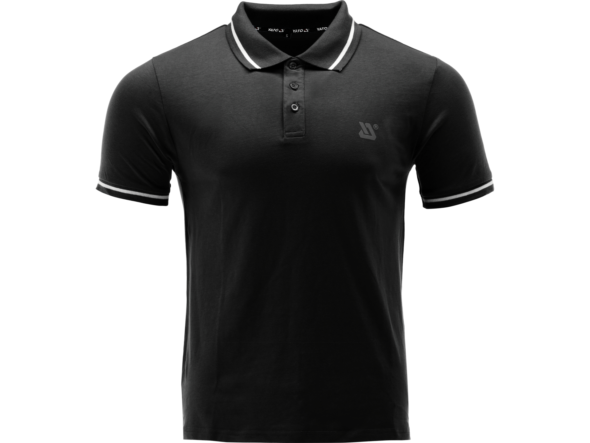 Koszulka polo męska YATO soft bawełniana 200g czarna guziki rozmiar XXL YT-78604