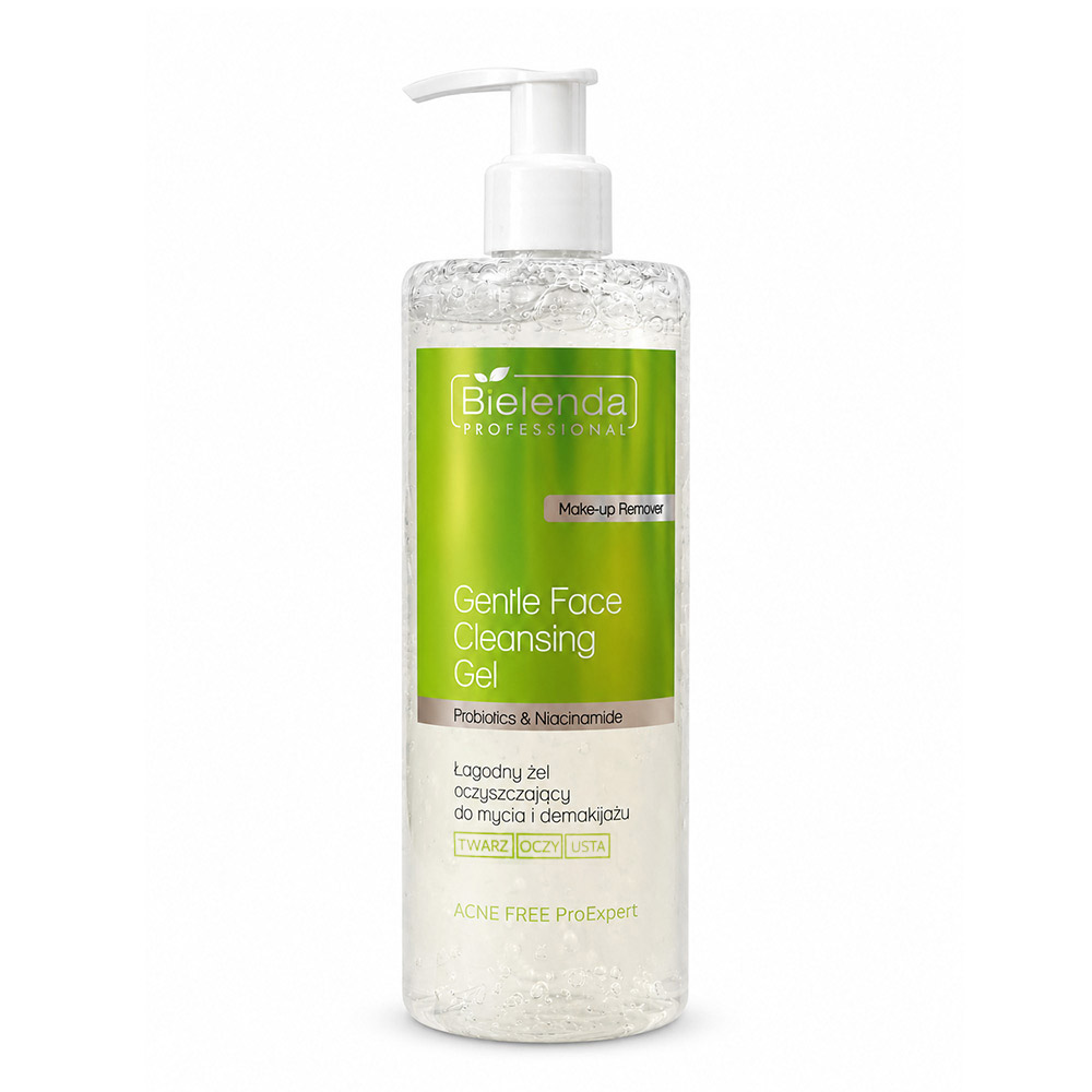 Żel do mycia i demakijażu twarzy Bielenda Probiotics & Niacinamide 500 ml