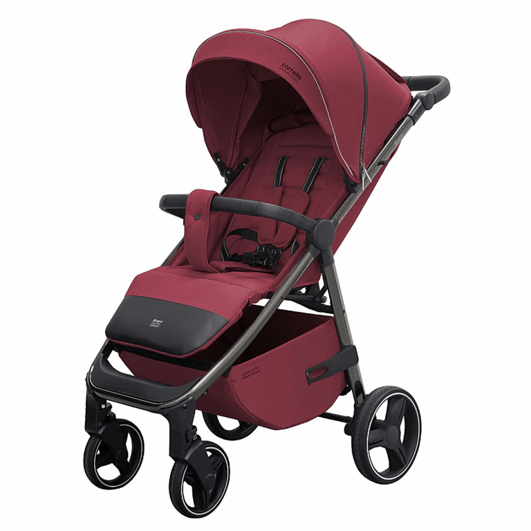 Carrello Bravo Plus - wózek spacerowy do 22 kg-Persian Red Black Chrome