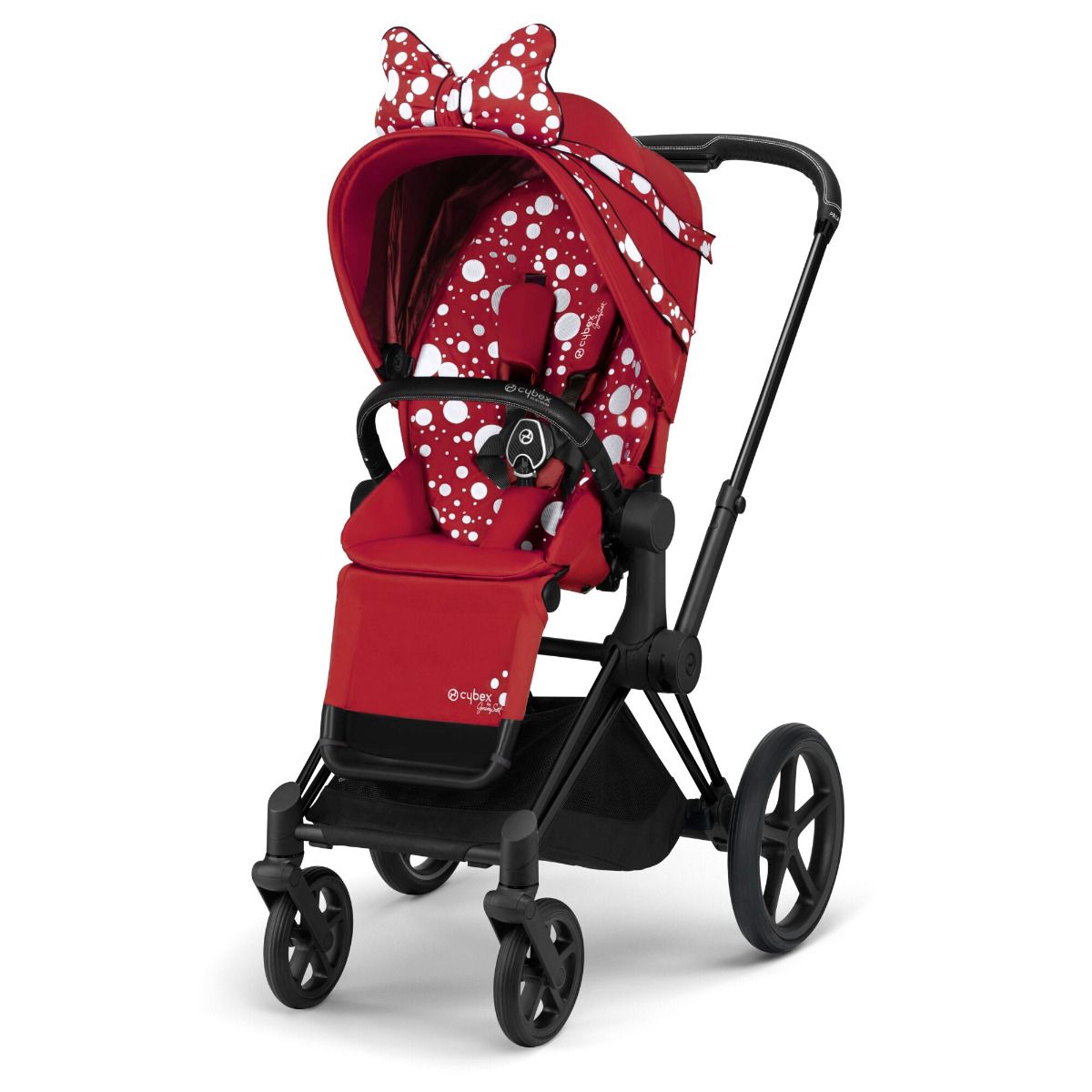 Cybex, Priam 2.0 Fashion Collection - wózek spacerowy -Cybex by Jeremy Scott Petticoat-Chrome z czarną rączką