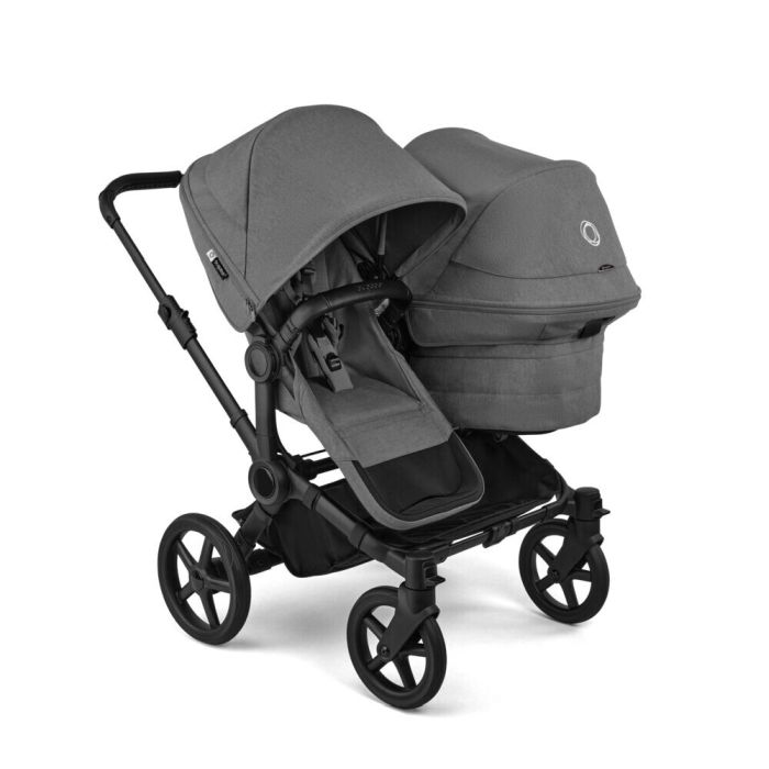 Bugaboo Donkey 6 Duo - wózek głęboko-spacerowy dla dwójki dzieci w różnym wieku-Moon Grey