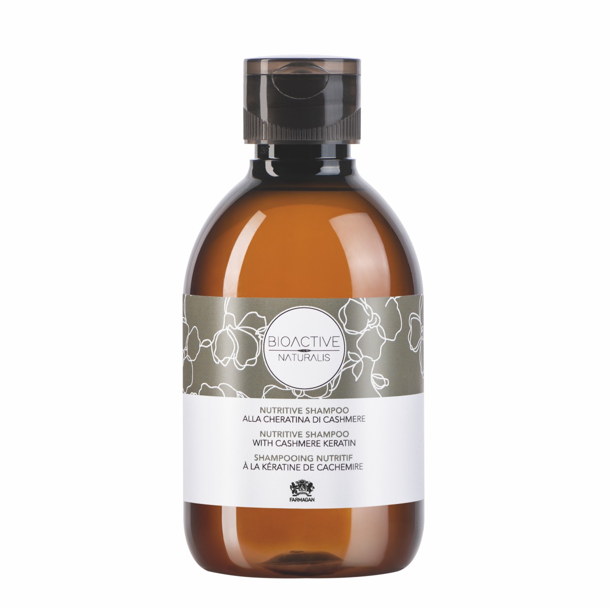 FARMAGAN BIOACTIVE NATURALIS Odżywczy szampon do włosów z kaszmirową keratyną 230ml