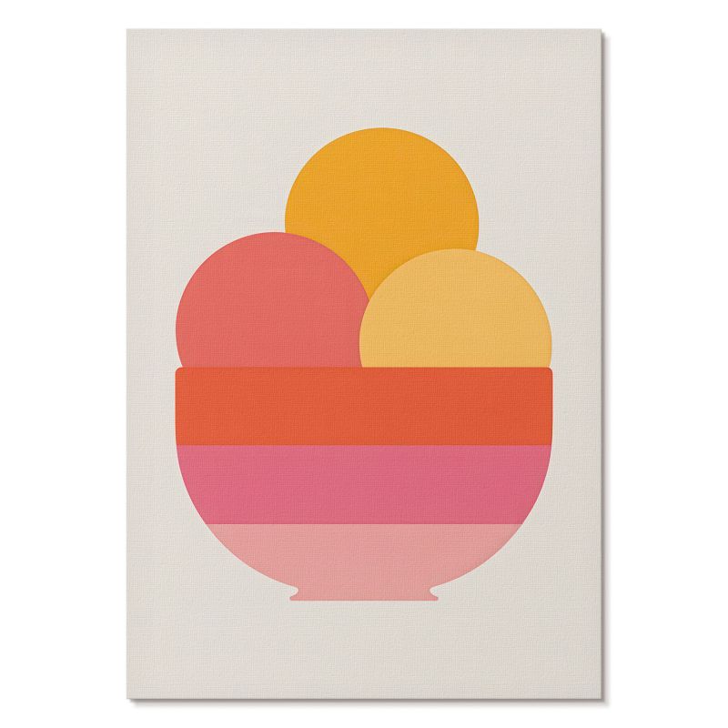 Obraz Plakat Canvas Tulup 21x29,7 cm (A4) Minimalistyczne lody Do salonu, sypialni, biura 1 szt.