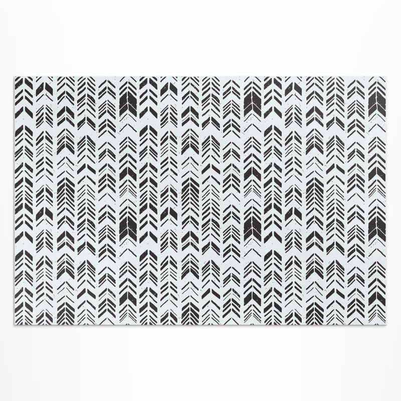Dywan Winylowy Zewnętrzny Wallfluent 120x180 cm Indiańskie wzornictwo pióra i strzałki boho 1 szt.