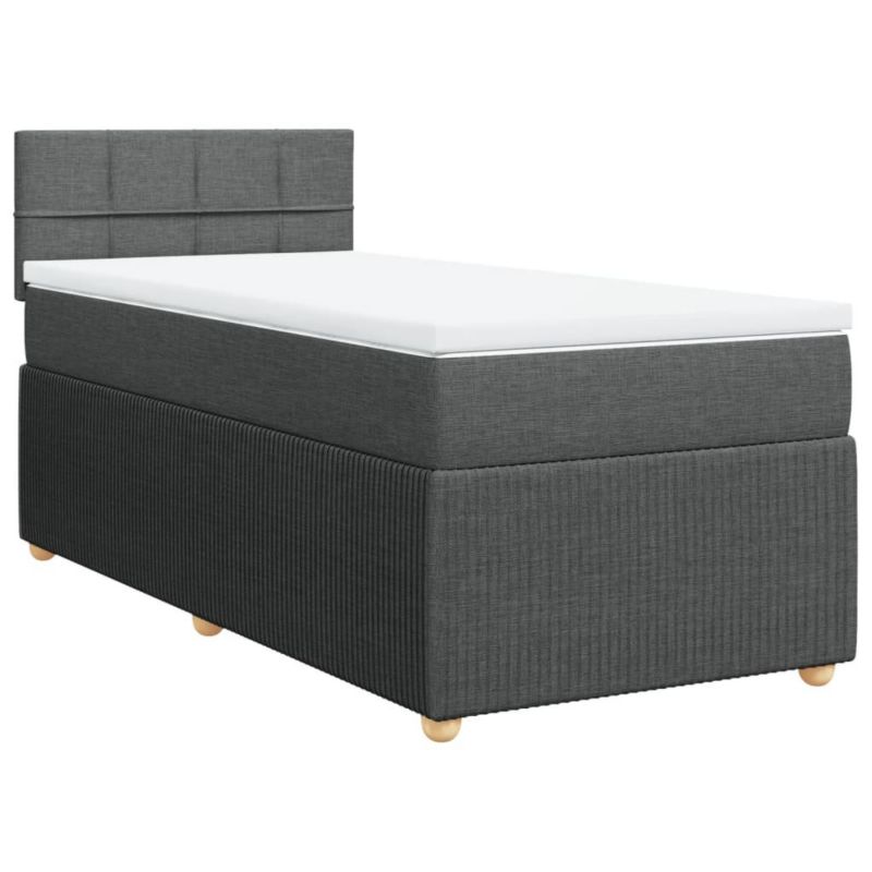 Łóżko kontynentalne WaszeMeble 80x200 cm ciemnoszara WM-3289584 1 szt.
