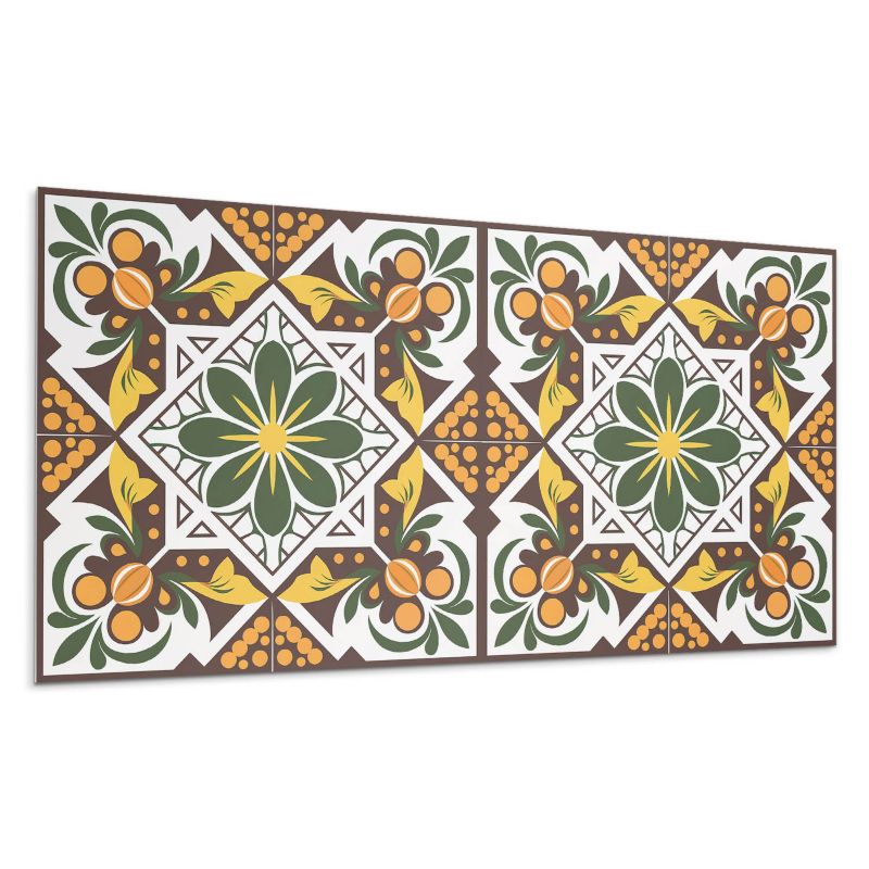 Panel samoprzylepny Wallfluent 120x60 cm Kwiatowy wzór roślinny 1 szt.