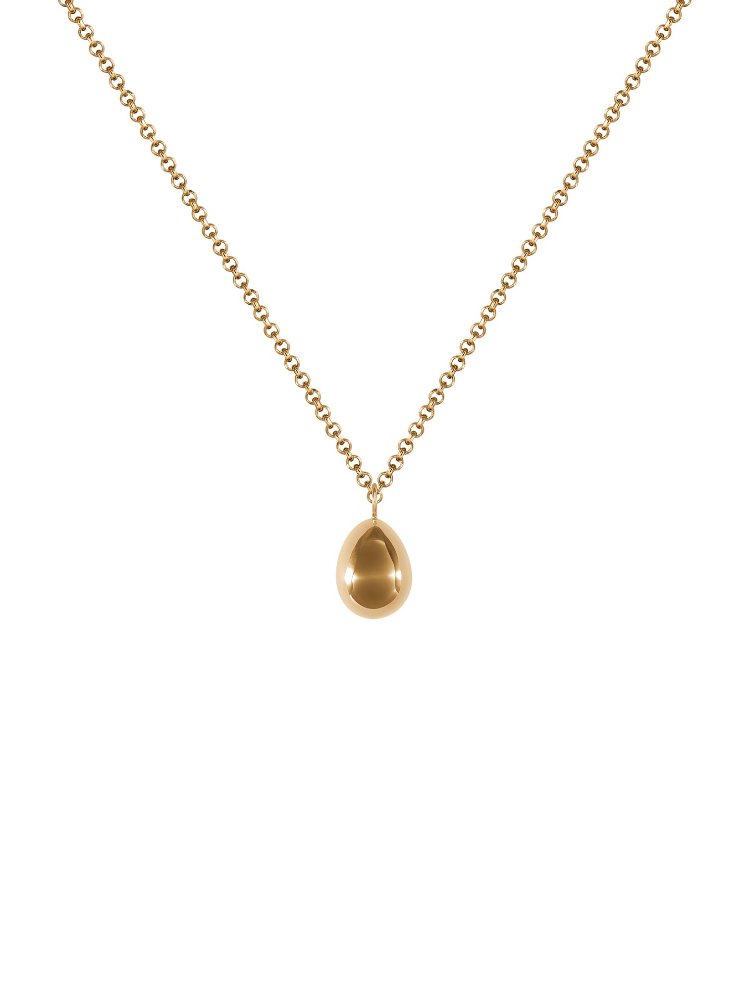 Sole Necklace N°1 - naszyjnik z zawieszką o przestrzennej formie, 50