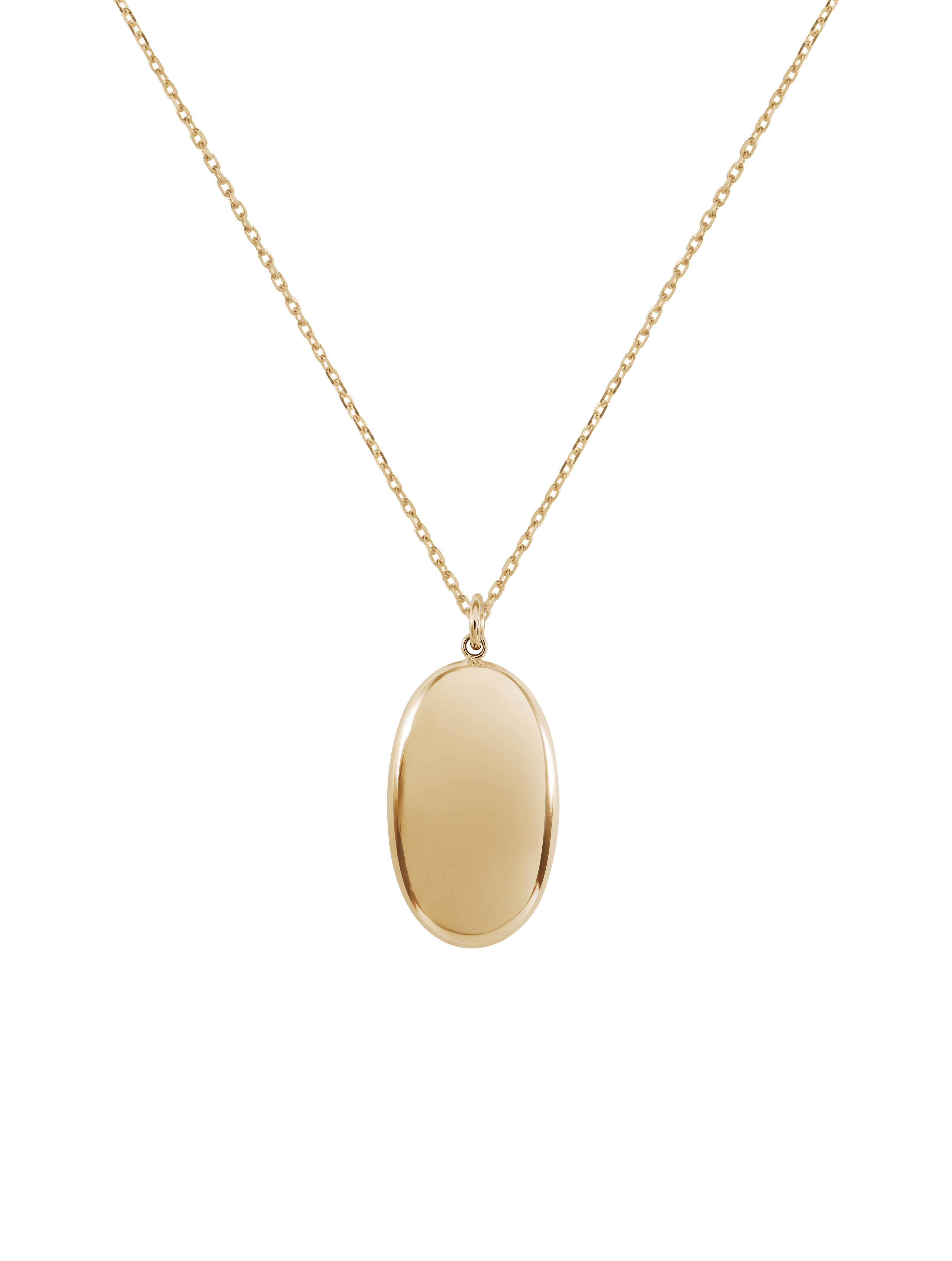 Tempesta Necklace N°2 - naszyjnik z owalnym medalionem, 42