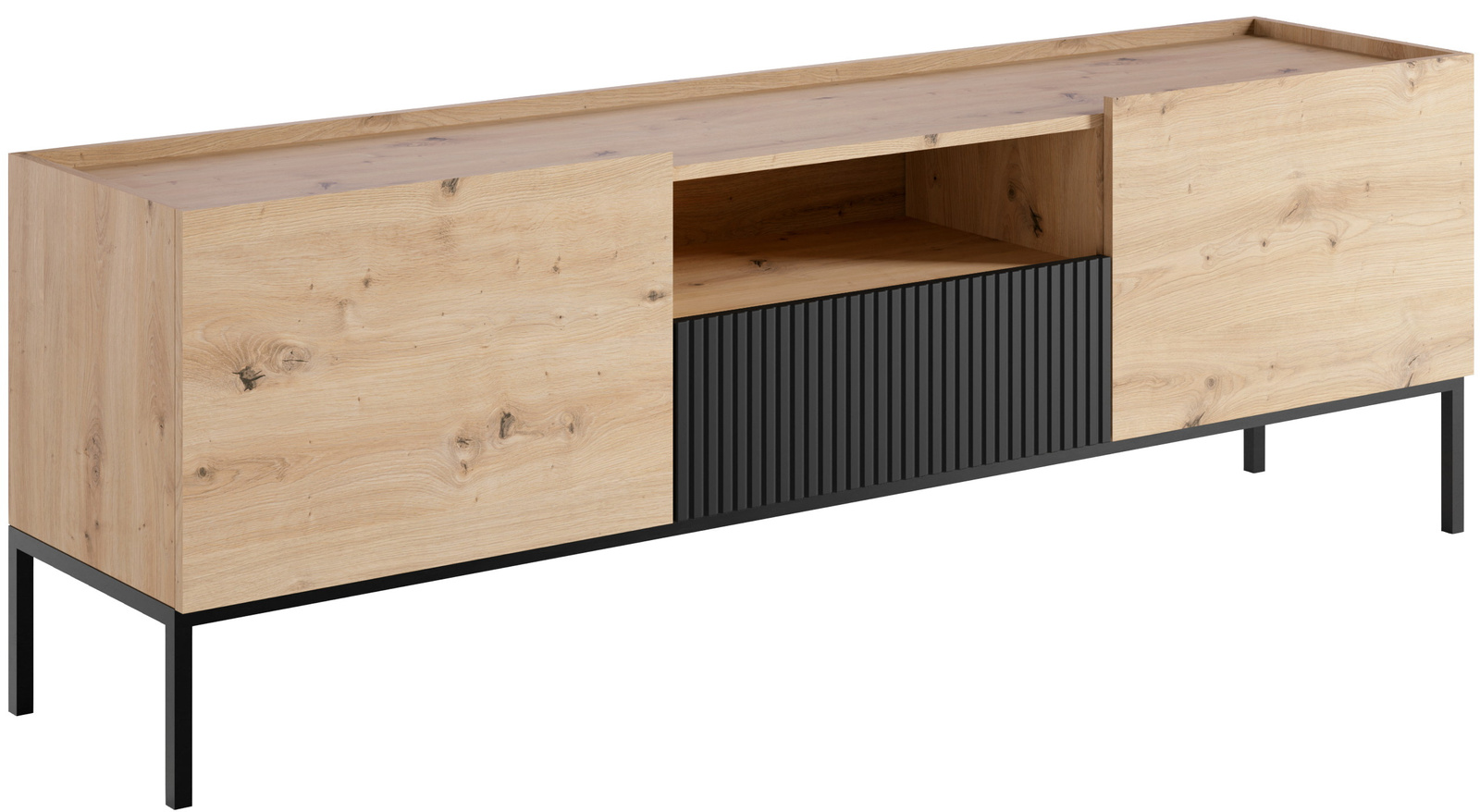 Szafka RTV 180 cm z szufladą na nóżkach do salonu CIVO dąb artisan