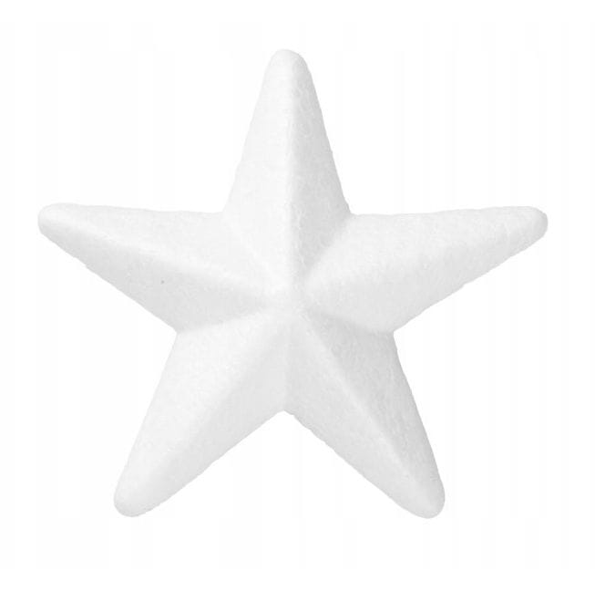 gwiazdka styropianowa 19cm