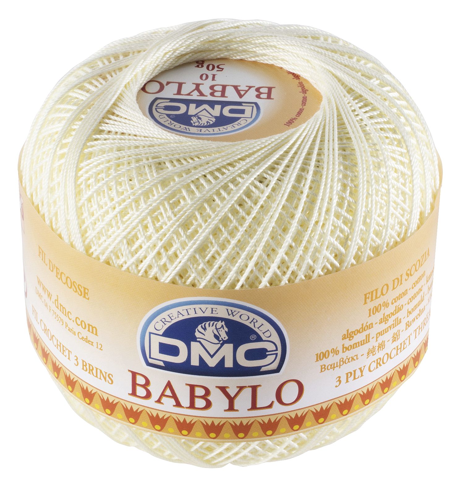 DMC babylo 10 kol. 3865 perłowy 50 gr. / 267 m.
