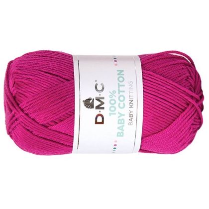 WŁÓCZKA DMC BABY COTTON 100% kol. 755 / ostry róż