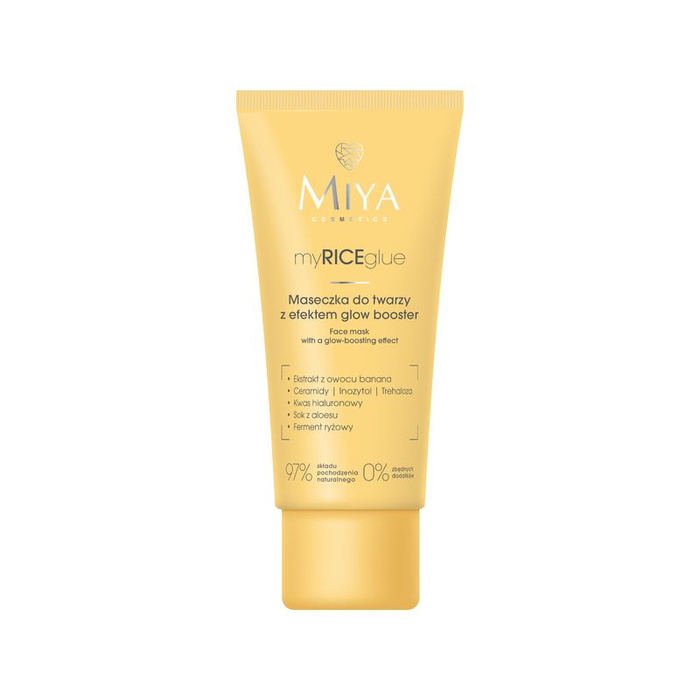 Miya myRICEglue - Maseczka do twarzy z efektem glow booster, 60 ml