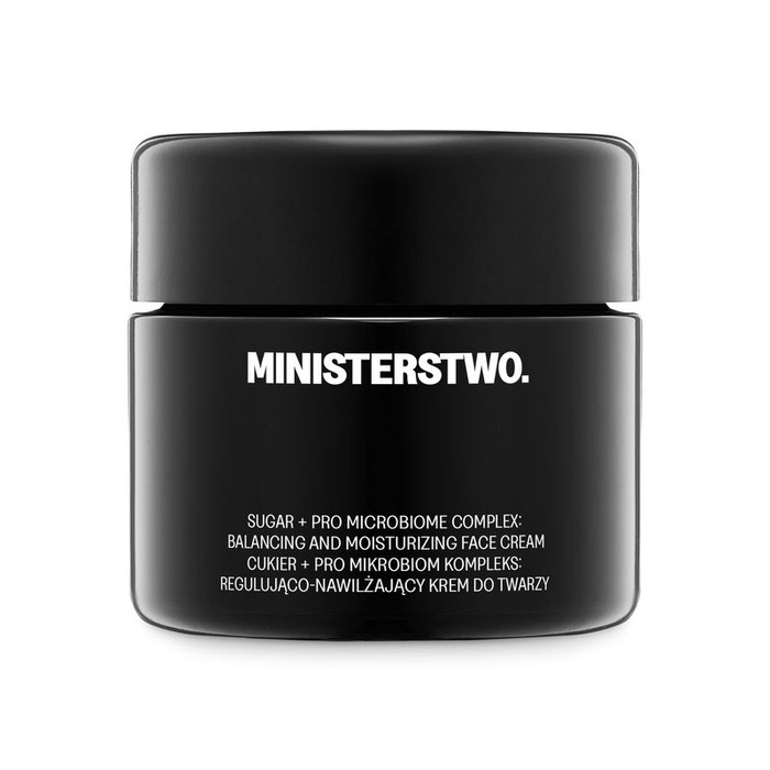 Ministerstwo Dobrego Mydła Krem do twarzy Cukier + Pro Mikrobiom kompleks, 50 ml