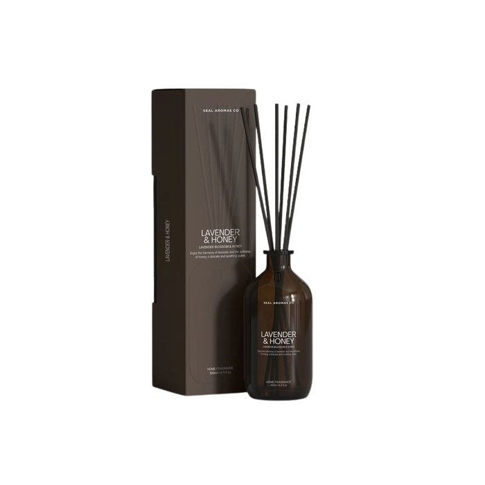 SEAL AROMAS CO Dyfuzor zapachowy Basic Lavender & Honey – Lawenda i Miód, 500 ml